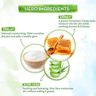 Mamaearth Honey Malai Oil-Free Face Moisturizer for Nourishing Glow - 80 g